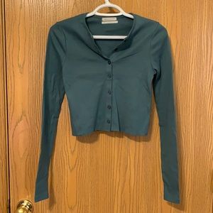 UO Emerald Green Cardigan Top